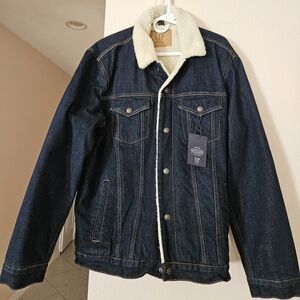 Denim GAP Lined Fleece Sherpa Jacket